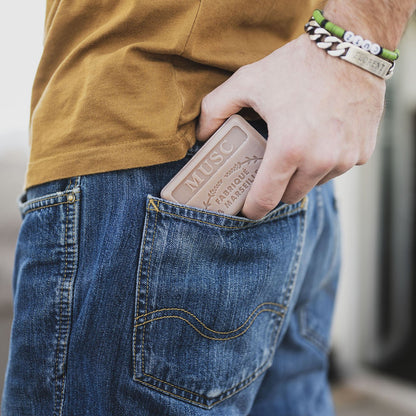 French Marseille Soap Musc (Musk) 125g - FouFour - Savon de Marseille - Bar Soap - Eco Natural Products