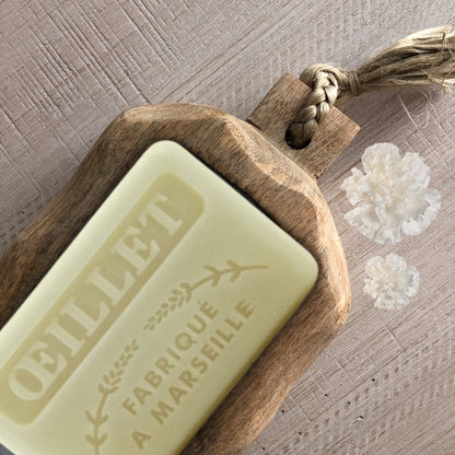 French Marseille Soap Oeillet (Carnation) 125g - FouFour - Savon de Marseille - Bar Soap - Eco Natural Products