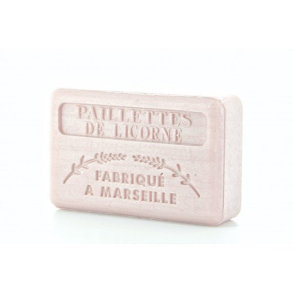 French Marseille Soap Paillettes de Licorne (Unicorn Sparkles) 125g - FouFour - Savon de Marseille - Bar Soap - Eco Natural Products