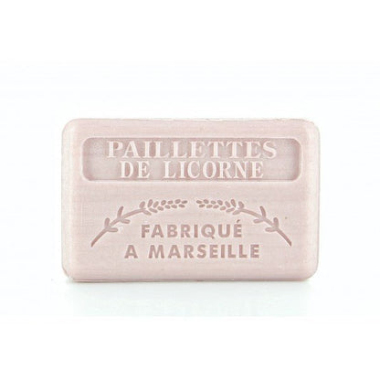 French Marseille Soap Paillettes de Licorne (Unicorn Sparkles) 125g - FouFour - Savon de Marseille - Bar Soap - Eco Natural Products