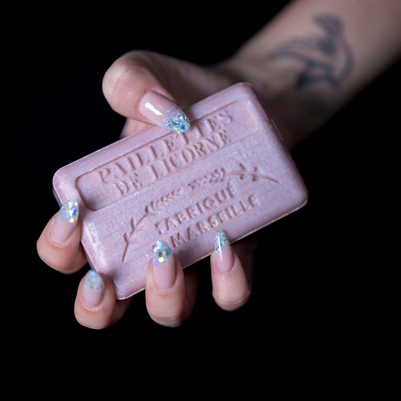 French Marseille Soap Paillettes de Licorne (Unicorn Sparkles) 125g - FouFour - Savon de Marseille - Bar Soap - Eco Natural Products