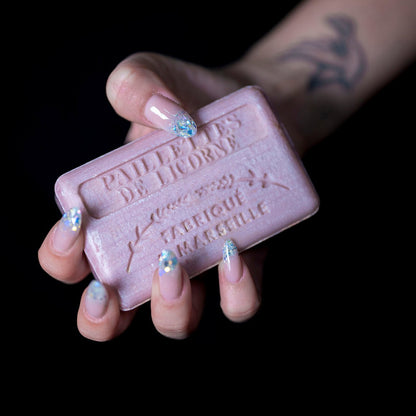 French Marseille Soap Paillettes de Licorne (Unicorn Sparkles) 125g - FouFour - Savon de Marseille - Bar Soap - Eco Natural Products