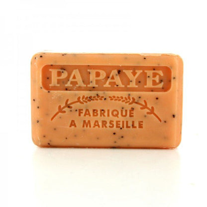 French Marseille Soap Papaye (Papaya) 125g - FouFour - Savon de Marseille - Bar Soap - Eco Natural Products
