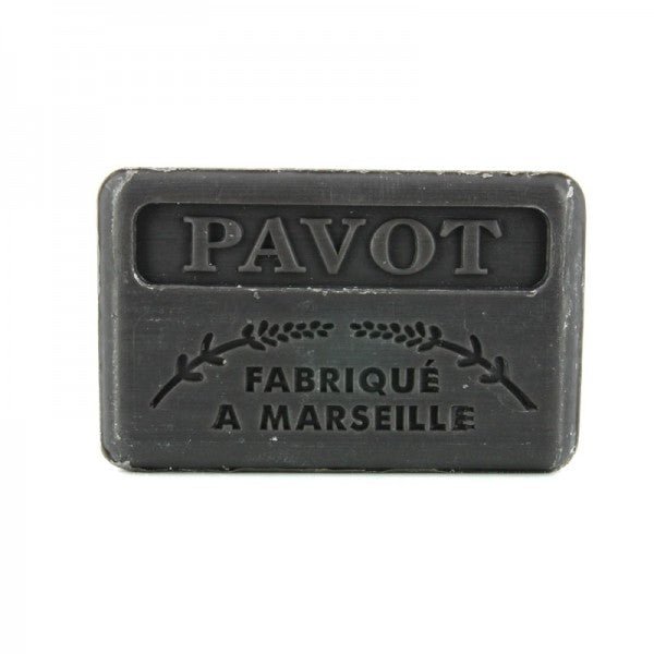 French Marseille Soap Pavot (Poppy Seeds) 125g - Eco Natural Products - FouFour - Savon de Marseille - Bar Soap