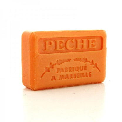 French Marseille Soap Peche (Peach) 125g - FouFour - Savon de Marseille - Bar Soap - Eco Natural Products