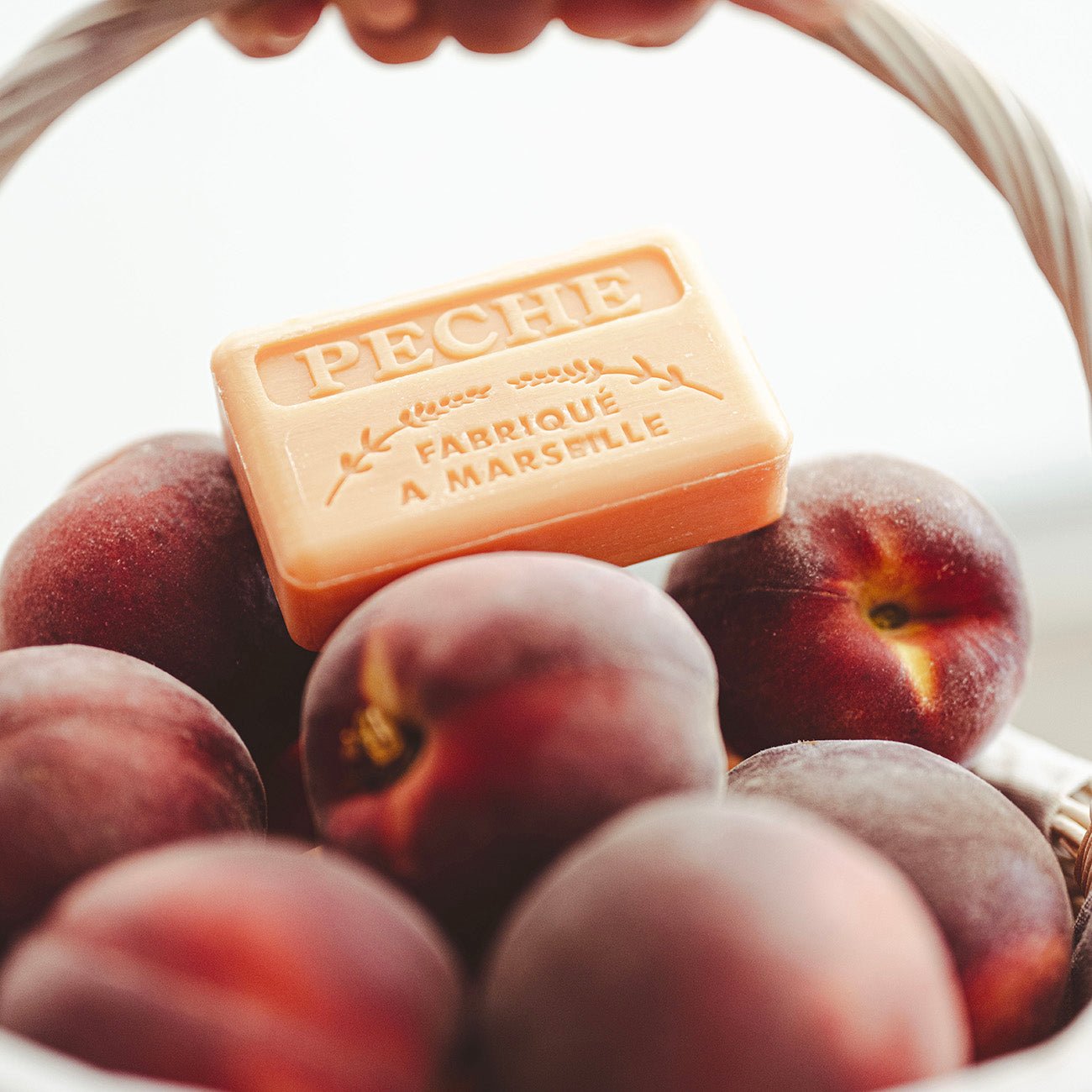 French Marseille Soap Peche (Peach) 125g - FouFour - Savon de Marseille - Bar Soap - Eco Natural Products