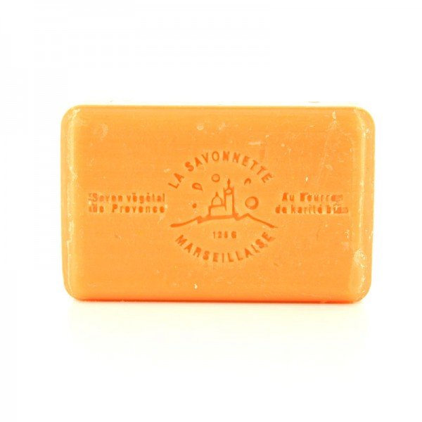 French Marseille Soap Peche (Peach) 125g - Eco Natural Products - FouFour - Savon de Marseille - Bar Soap