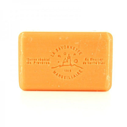 French Marseille Soap Peche (Peach) 125g - FouFour - Savon de Marseille - Bar Soap - Eco Natural Products