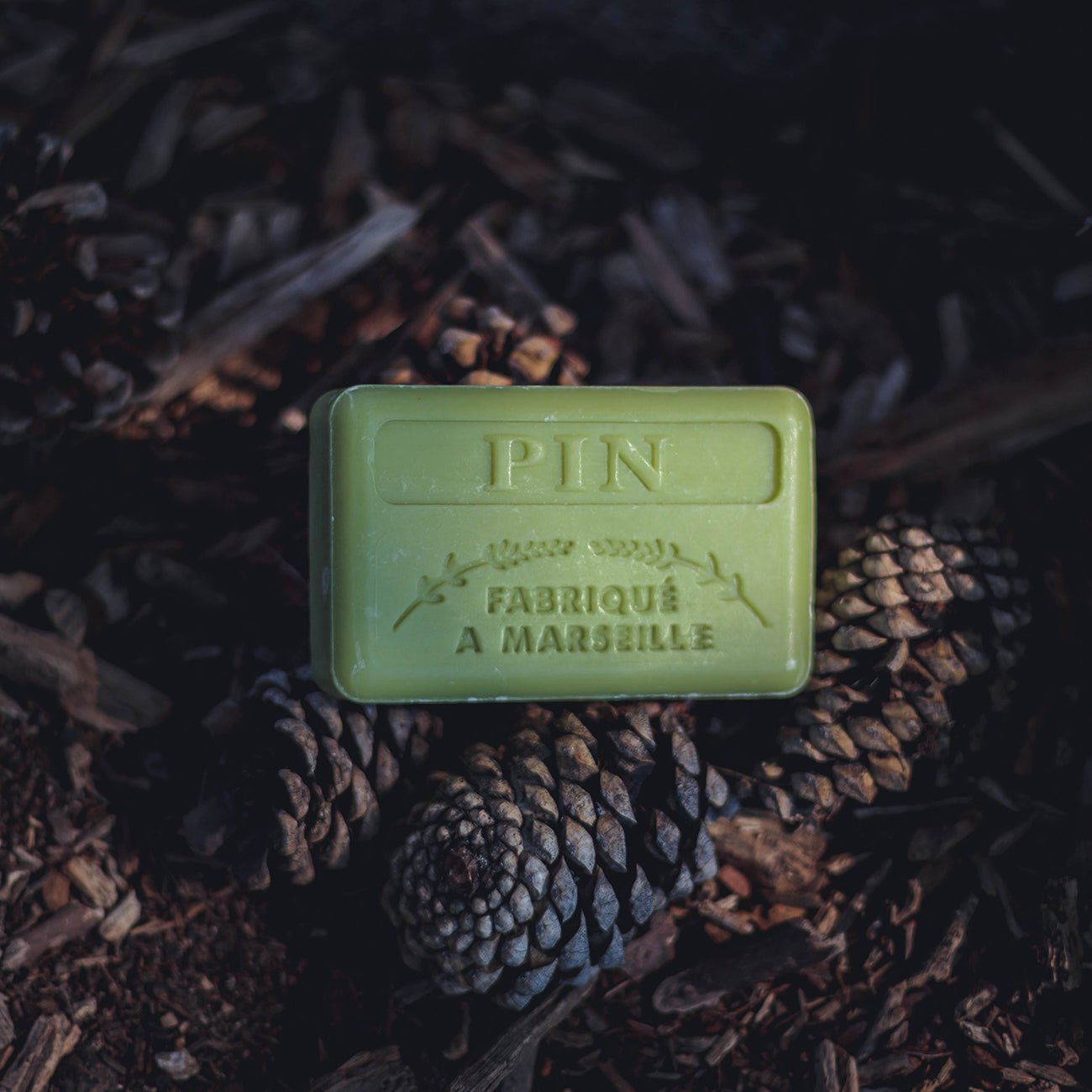 French Marseille Soap Pin (Pine) 125g - Eco Natural Products - FouFour - Savon de Marseille - Bar Soap