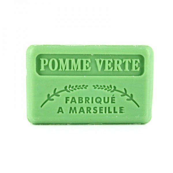 French Marseille Soap Pomme Verte (Green Apple) 125g - Eco Natural Products - FouFour - Savon de Marseille - Bar Soap