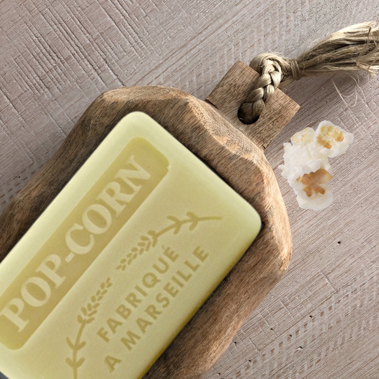 French Marseille Soap Popcorn 125g - FouFour - Savon de Marseille - Bar Soap - Eco Natural Products