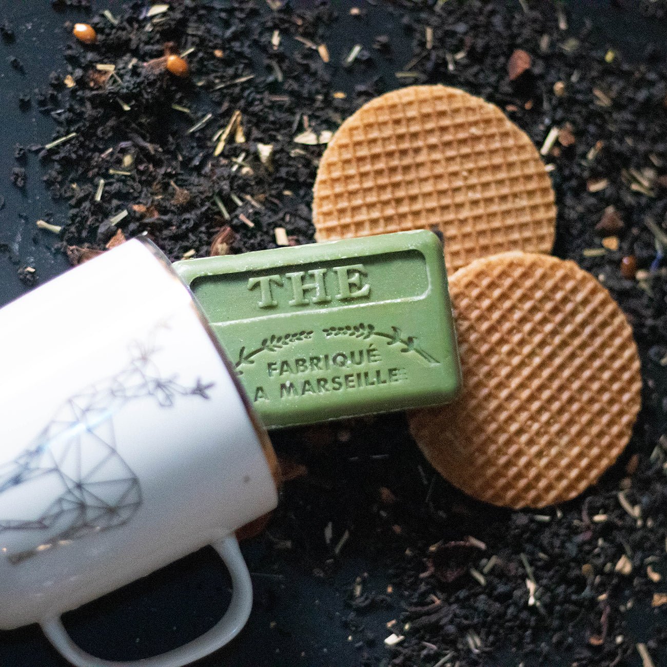 French Marseille Soap The (Tea) 125g - FouFour - Savon de Marseille - Bar Soap - Eco Natural Products