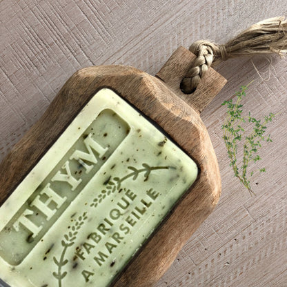 French Marseille Soap Thym (Thyme) - 125g - FouFour - Savon de Marseille - Bar Soap - Eco Natural Products
