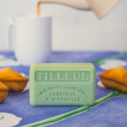 French Marseille Soap Tilleul (Linden Tree) 125g - FouFour - Savon de Marseille - Bar Soap - Eco Natural Products