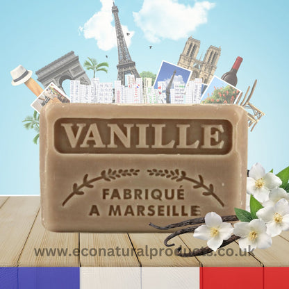 French Marseille Soap Vanille (Vanilla) 125g - FouFour - Savon de Marseille - Bar Soap - Eco Natural Products