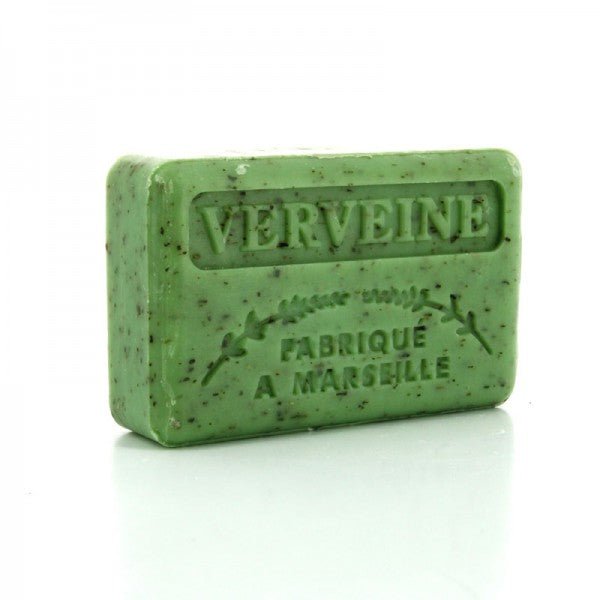 French Marseille Soap Verveine Broye (Crushed Verbena) 125g - FouFour - Savon de Marseille - Bar Soap - Eco Natural Products