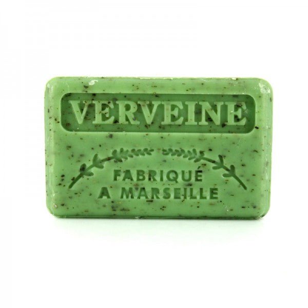 French Marseille Soap Verveine Broye (Crushed Verbena) 125g - Eco Natural Products - FouFour - Savon de Marseille - Bar Soap