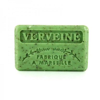 French Marseille Soap Verveine Broye (Crushed Verbena) 125g - FouFour - Savon de Marseille - Bar Soap - Eco Natural Products