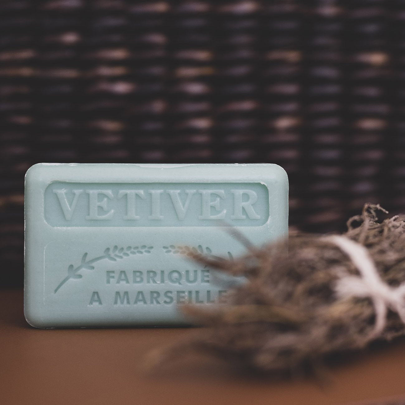 French Marseille Soap Vetiver 125g - FouFour - Savon de Marseille - Bar Soap - Eco Natural Products