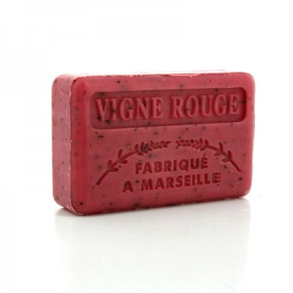 French Marseille Soap Vigne Rouge (Red Vine) 125g - FouFour - Savon de Marseille - Bar Soap - Eco Natural Products