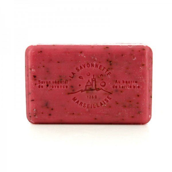 French Marseille Soap Vigne Rouge (Red Vine) 125g - FouFour - Savon de Marseille - Bar Soap - Eco Natural Products