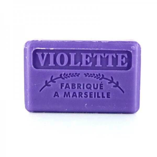 French Marseille Soap Violette (Violet) 125g - FouFour - Savon de Marseille - Bar Soap - Eco Natural Products