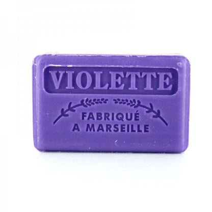French Marseille Soap Violette (Violet) 125g - FouFour - Savon de Marseille - Bar Soap - Eco Natural Products