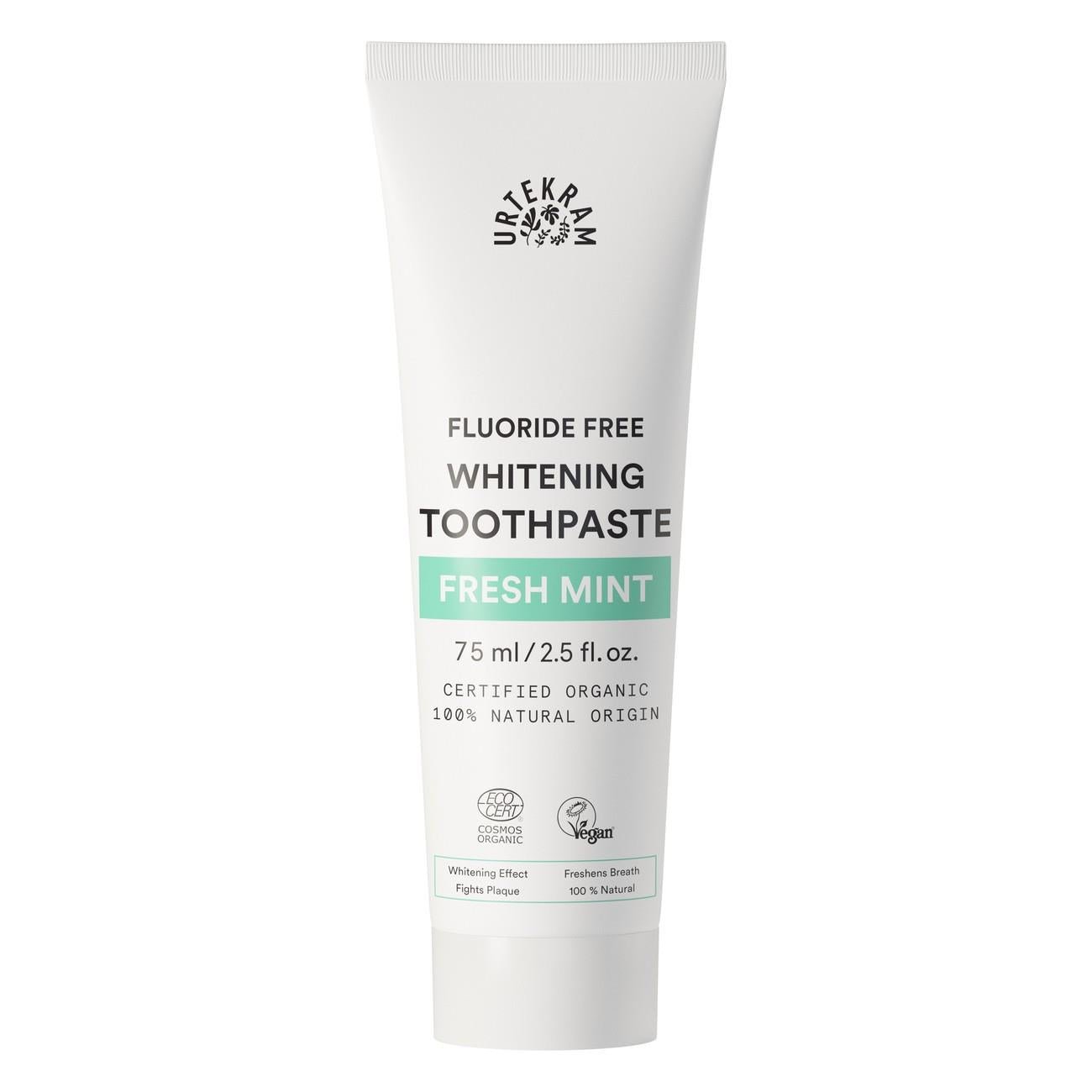 Fresh Mint Whitening Toothpaste 75ml - Eco Natural Products - Urtekram - 