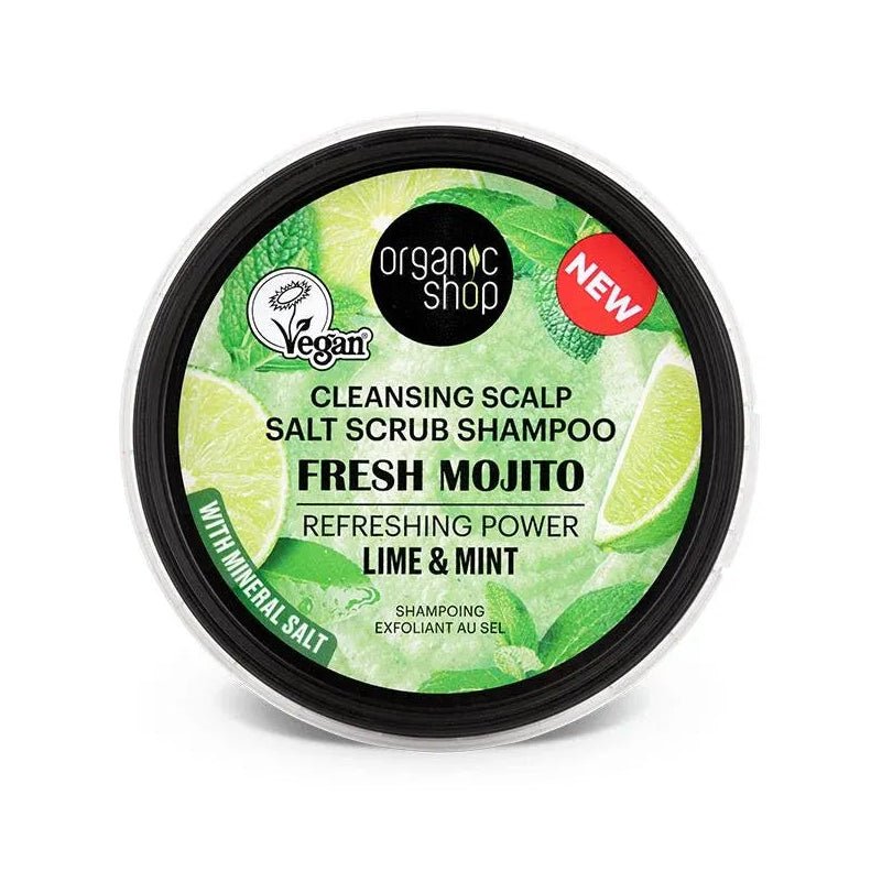 Fresh Mojito Lime & Mint Scalp Salt Scrub Shampoo 250ml - Organic Shop - Shampoo - Organic Shop