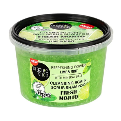 Fresh Mojito Lime & Mint Scalp Salt Scrub Shampoo 250ml - Organic Shop - Shampoo - Organic Shop