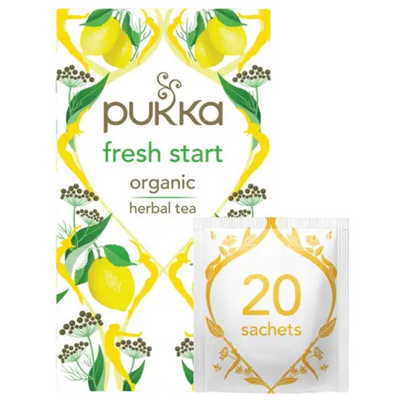 Fresh Start Organic Herbal Tea 20 Sachets - Eco Natural Products - Pukka Herbs - Herbal tea