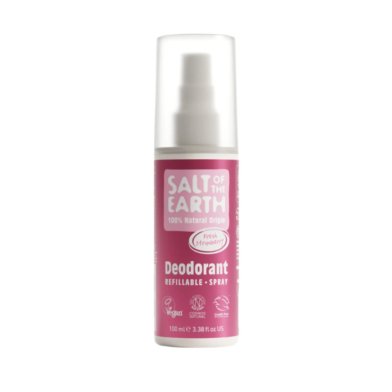Fresh Strawberry Natural Deodorant Spray 100ml - Salt Of the Earth - Deodorants - Eco Natural Products