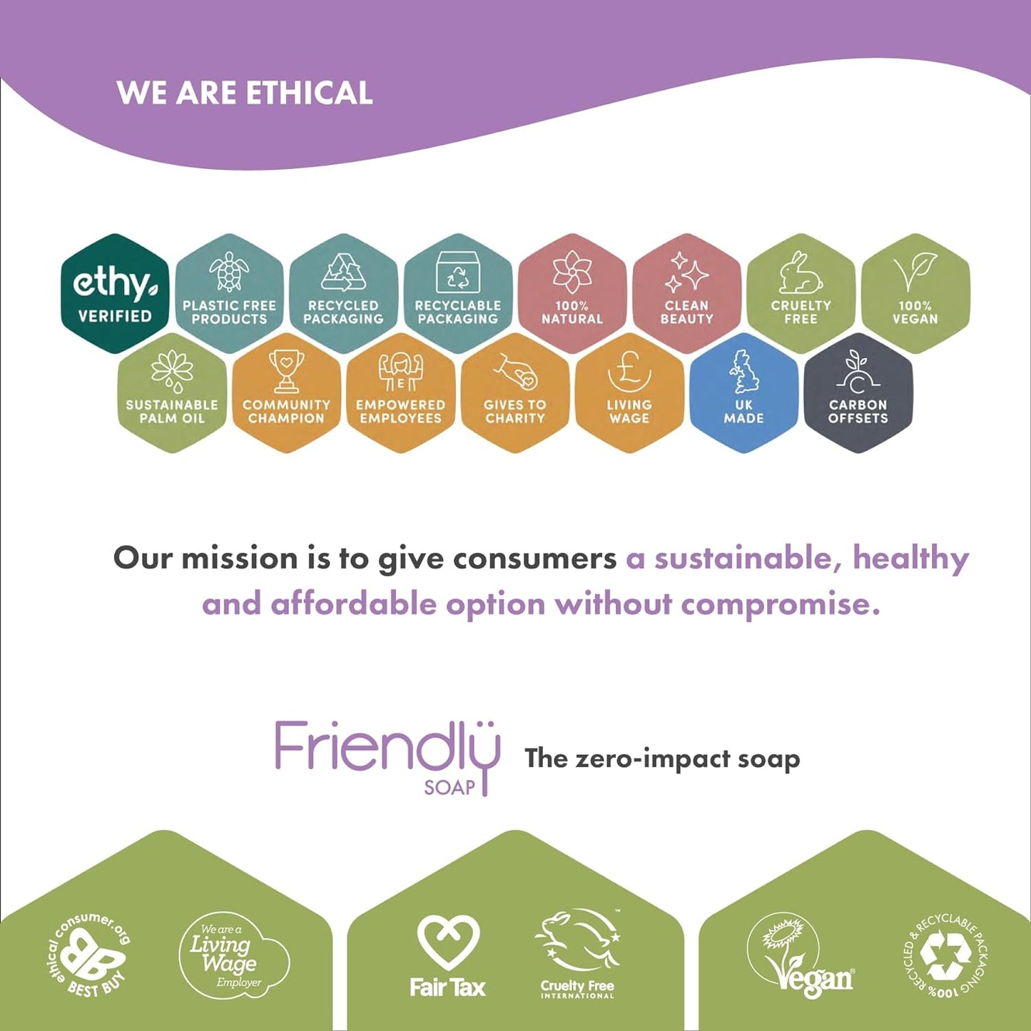 Friendly Soap Natural Bath Soap Lemongrass and Hemp 95g - Friendly Soap - Bar Soap - Eco Natural Products