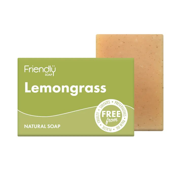 Friendly Soap Natural Bath Soap Lemongrass and Hemp 95g - Friendly Soap - Bar Soap - Eco Natural Products