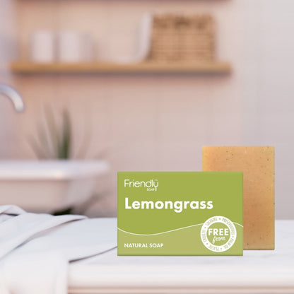 Friendly Soap Natural Bath Soap Lemongrass and Hemp 95g - Friendly Soap - Bar Soap - Eco Natural Products