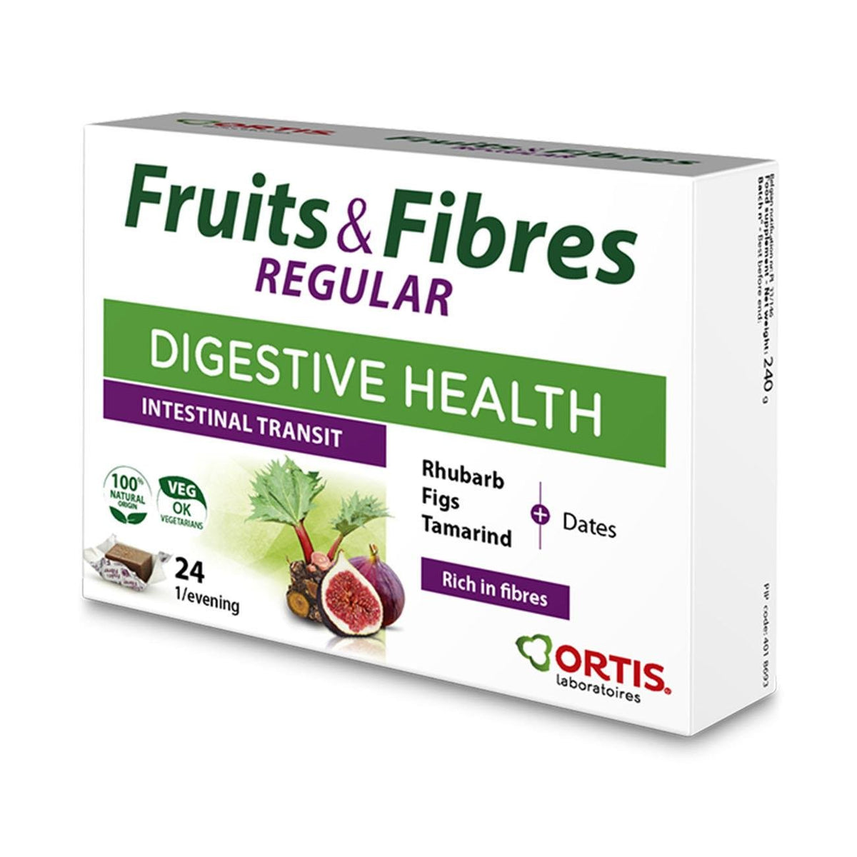 Fruits and Fibres Regular 24 Cubes - Ortis - Herbal Supplement - Eco Natural Products