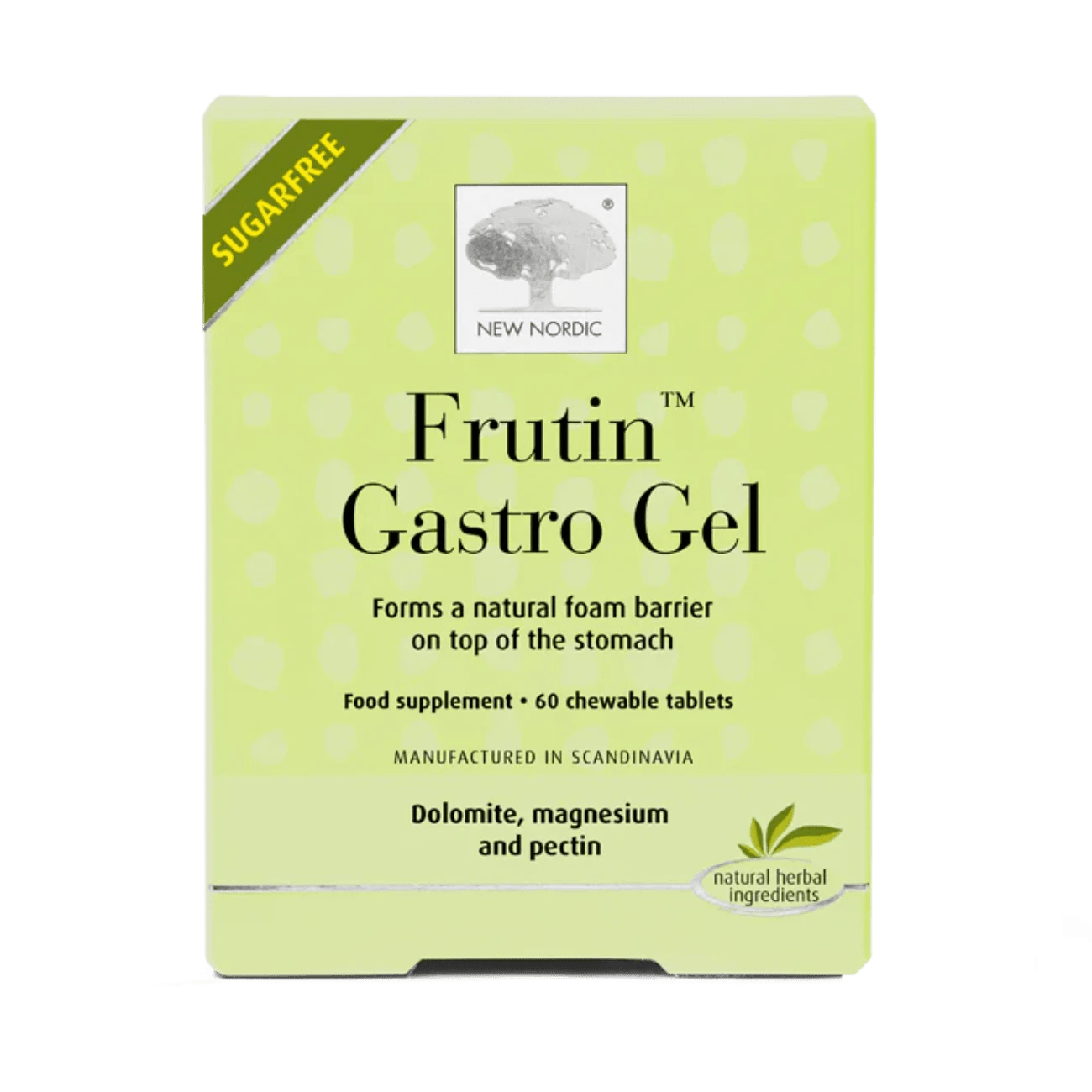 Frutin Gastro Gel 60 Chewable Tablets. - Eco Natural Products - New Nordic - Vitamins & Supplements