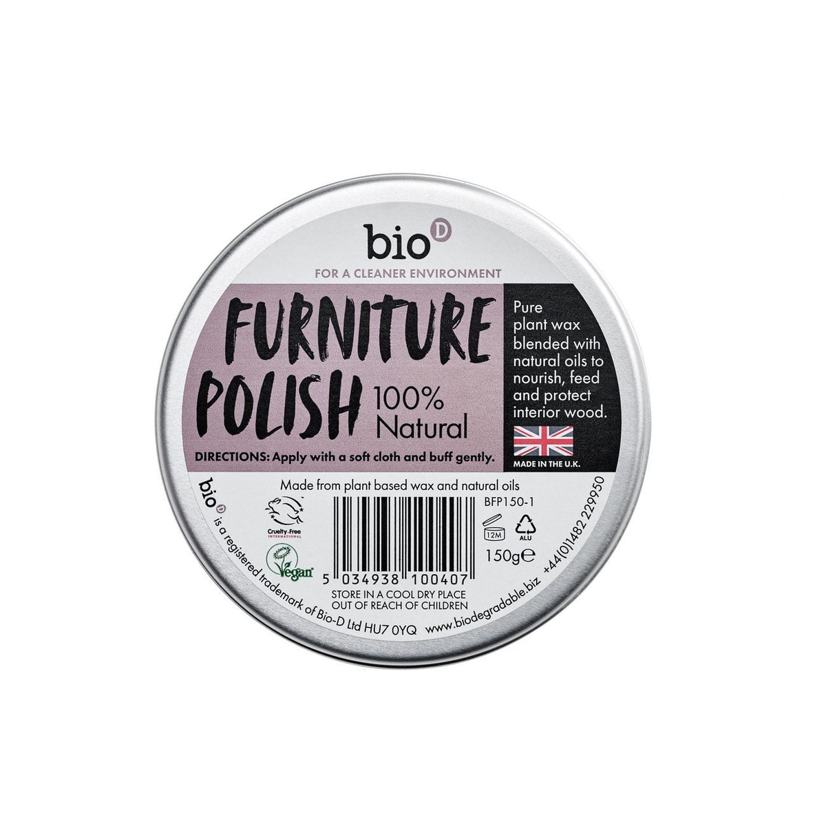 Furniture Polish 150g - Bio - D - Furniture Cleaners & Polish - Eco Natural Products
