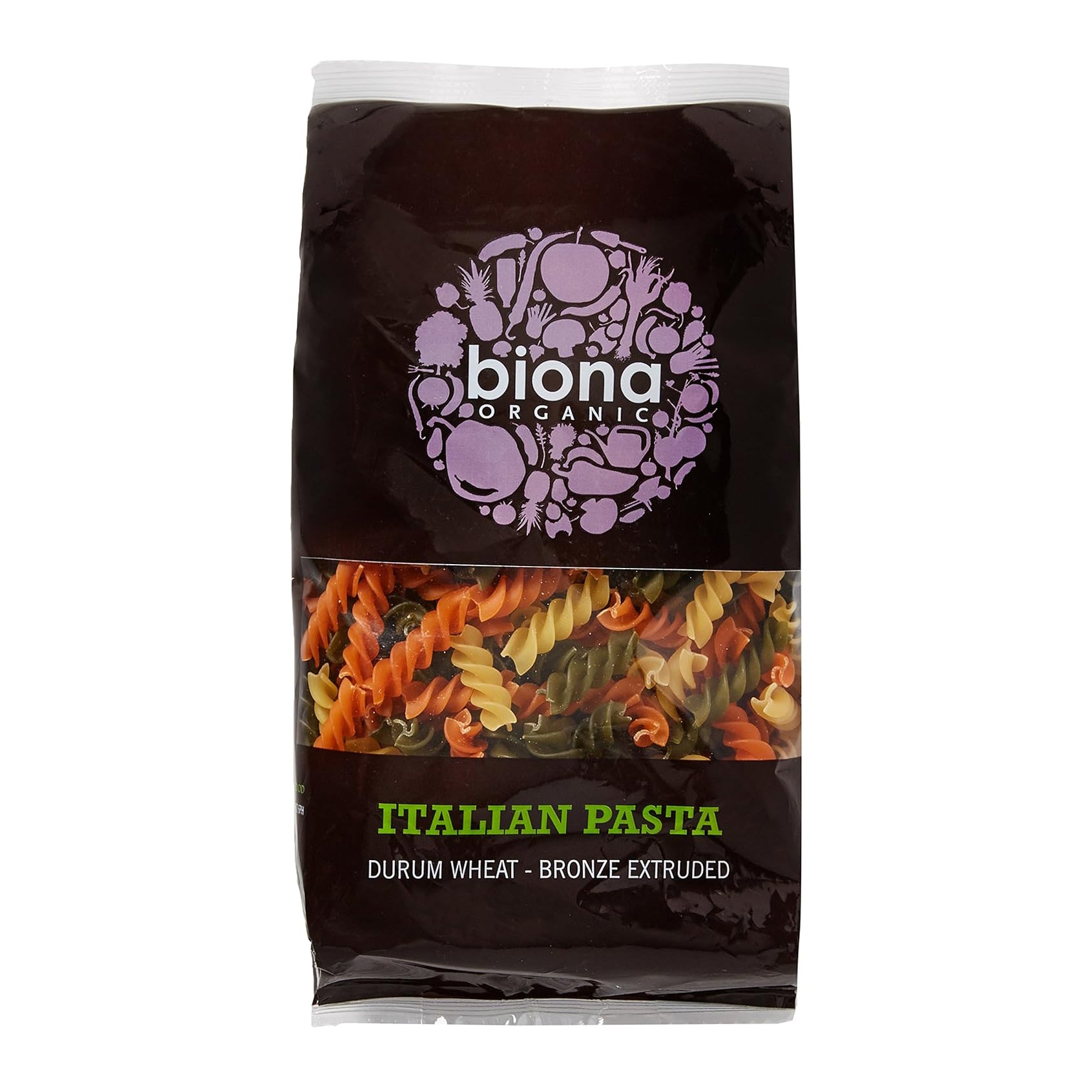 Fusilli Tri Colore Bronze Extruded 500g - Biona - Pasta - Eco Natural Products