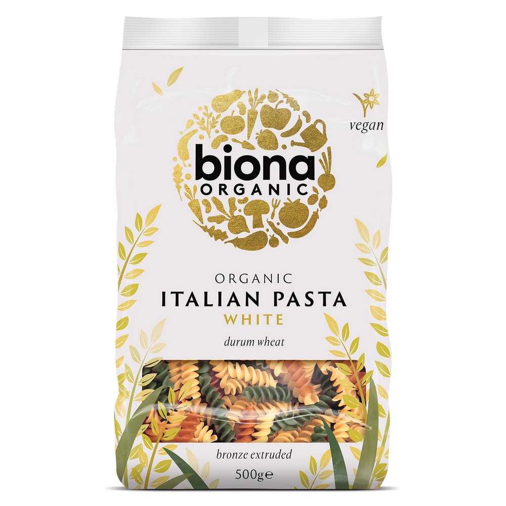 Fusilli Tri Colore Bronze Extruded 500g - Biona - Pasta - Eco Natural Products