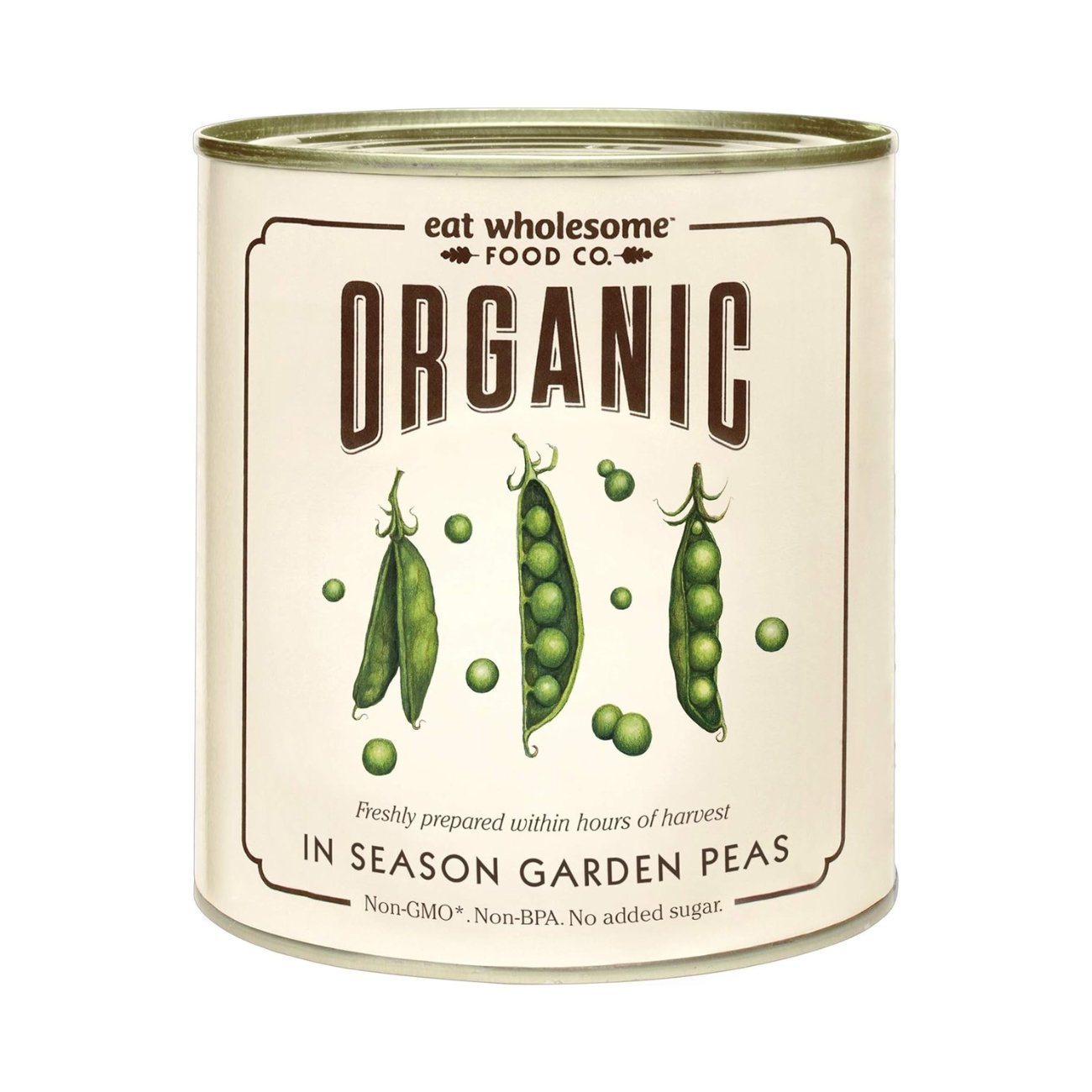 Garden Peas Organic In Season 340g - Eat Wholesome - Canned & Jarred Vegetables - Eco Natural Products