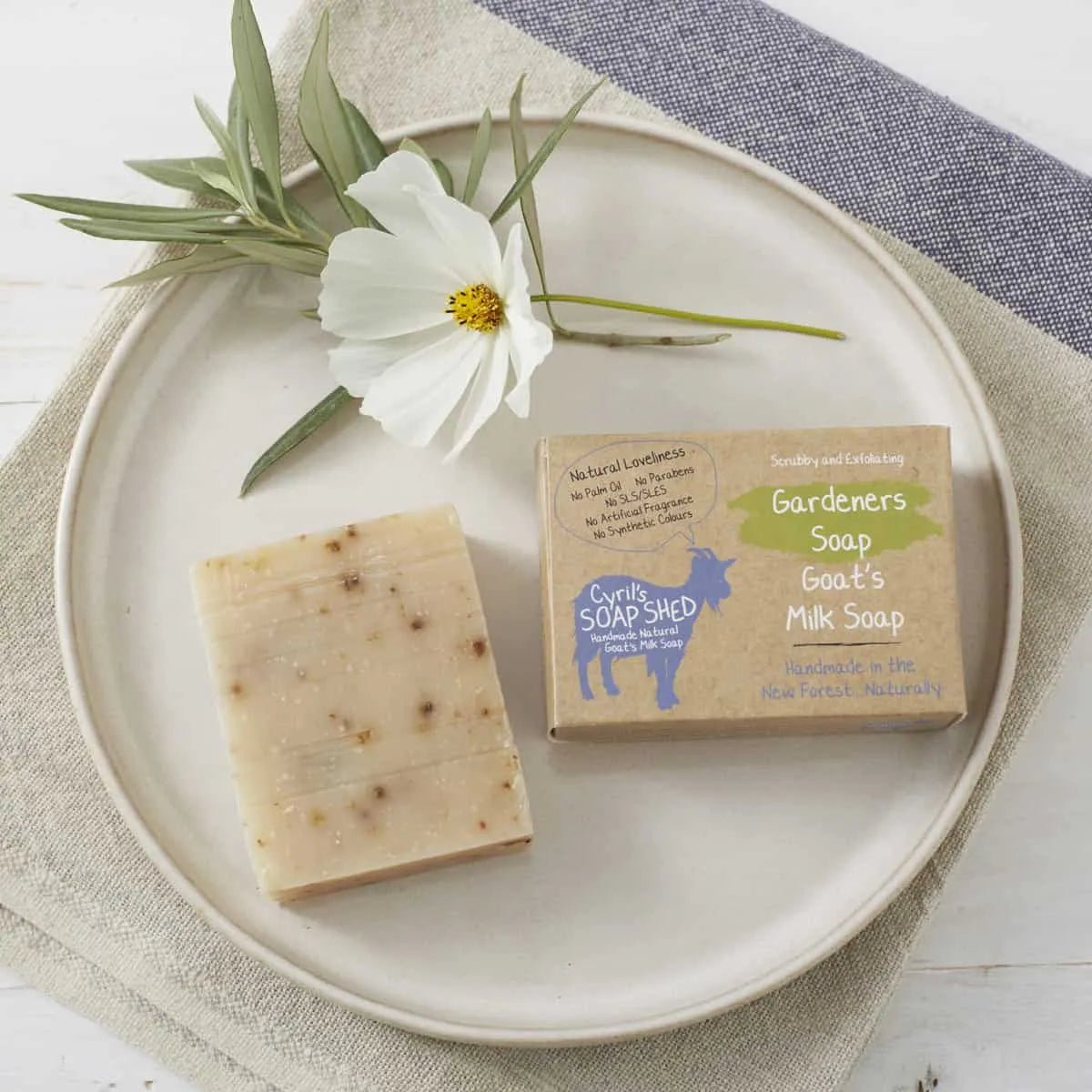 Gardeners Goats Milk Soap 70g - Cyril's Soap Shed - Bar Soap - Eco Natural Products