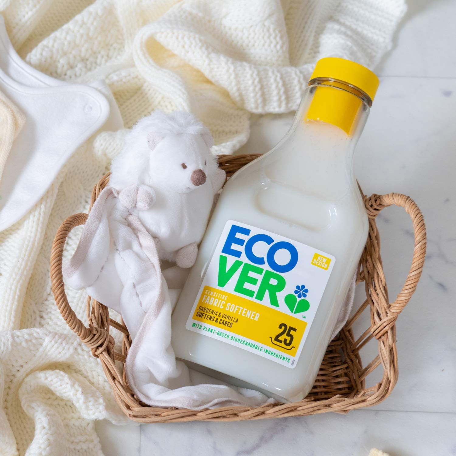 Gardenia & Vanilla Fabric Softener 47 Washes 1.43L - Ecover - Fabric Softener - Eco Natural Products