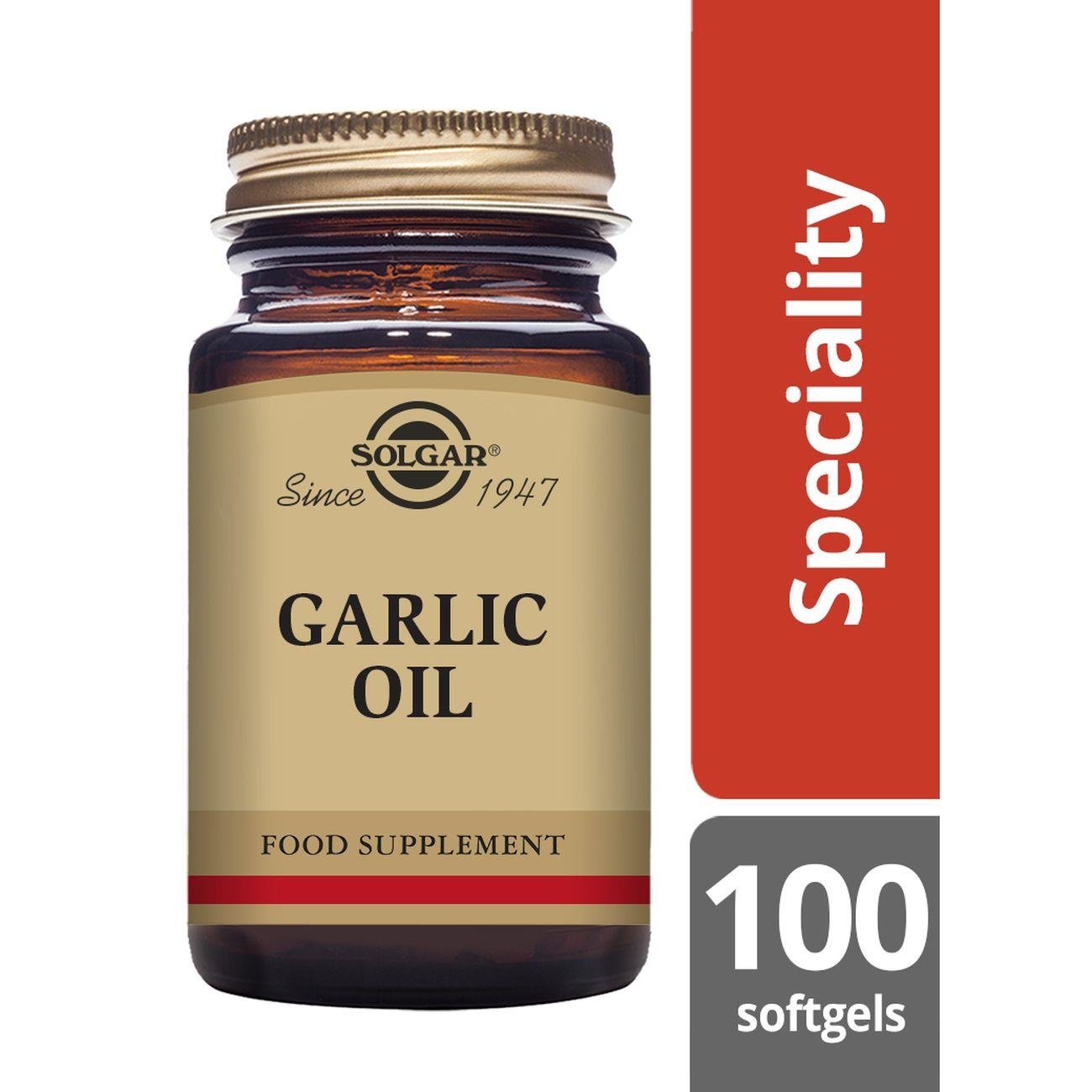 Garlic Oil - 100 Softgels - Eco Natural Products - Solgar - Botanical & Food Supplements