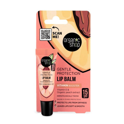 Gentle Protection SPF 15 Vitamin E & Peach Extract Lip Balm 10ml - Organic Shop - Lip Balm - Eco Natural Products