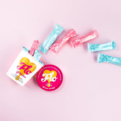 Get Set Pack Cotton Tampons 8 Regular + 6 Super - Here We Flo - Feminine Sanitary Supplies - Eco Natural Products