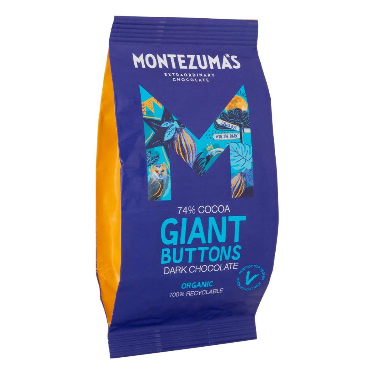 Giant Buttons Dark Chocolate 74% 180g - Eco Natural Products - Montezumas Chocolate - Chocolate