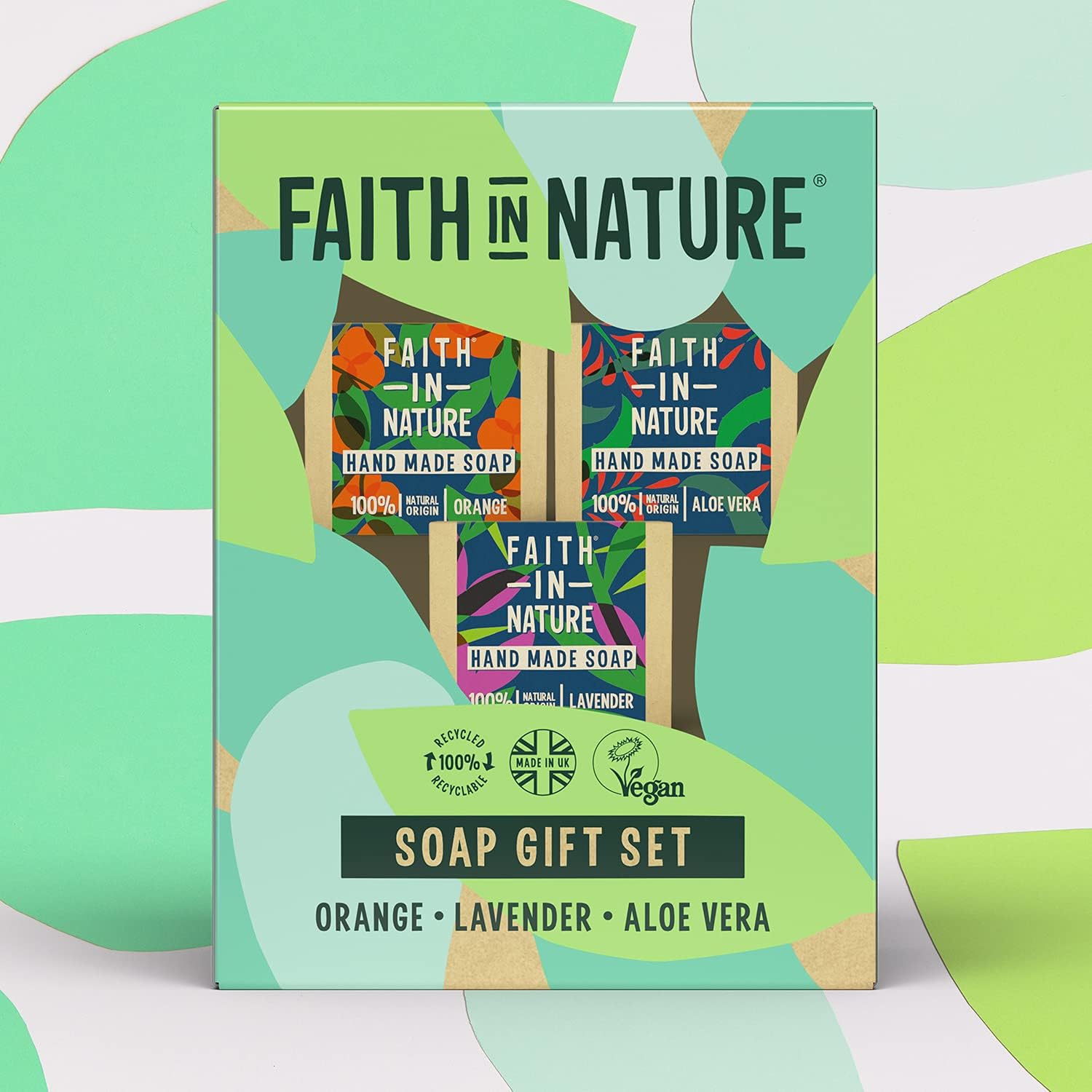 Gift Set Soap Box 300g - Eco Natural Products - Faith in Nature - Hand Soap