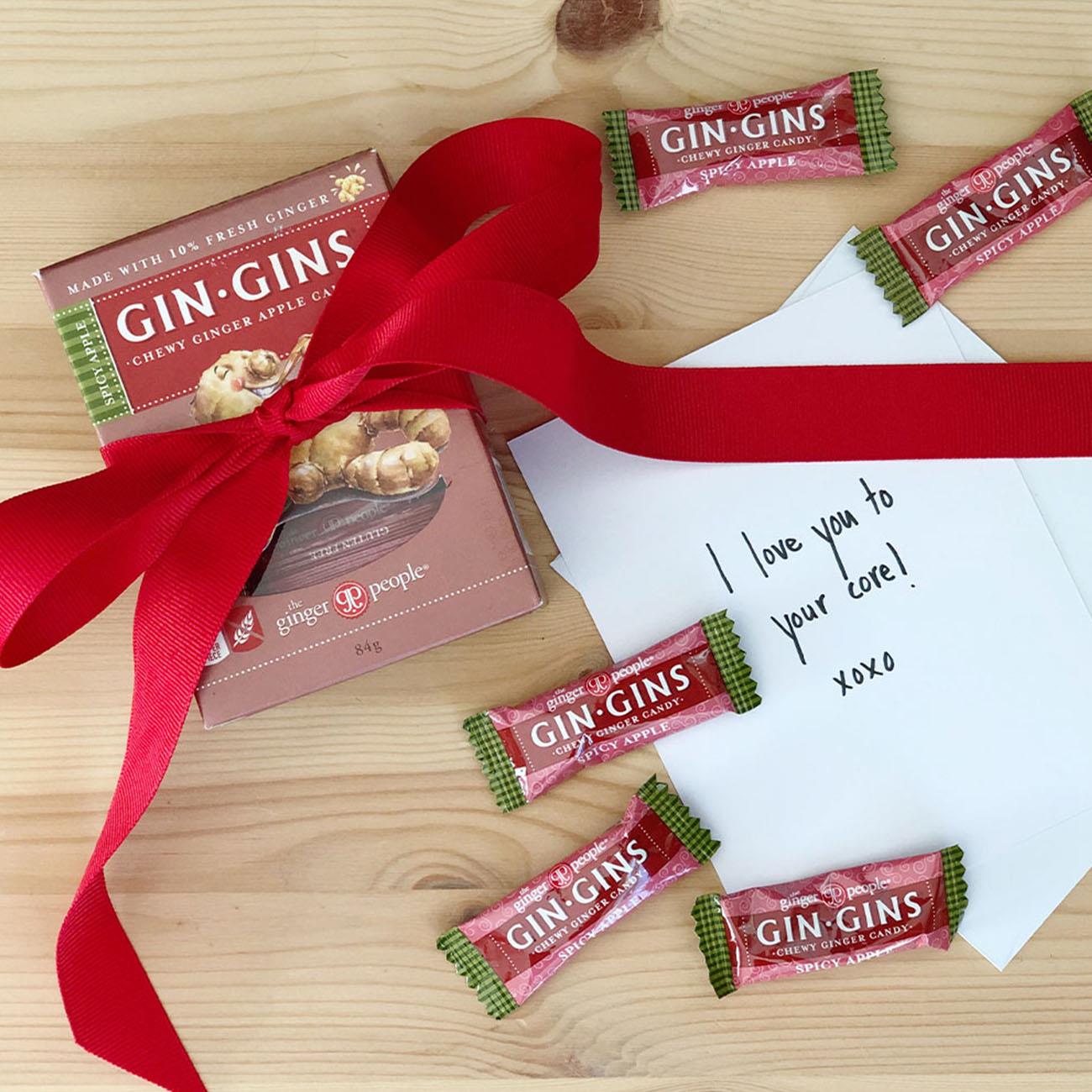 Gin Gins Spicy Apple Ginger Chews 84g - The Ginger People - Chew - Eco Natural Products