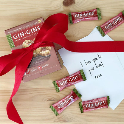 Gin Gins Spicy Apple Ginger Chews 84g - The Ginger People - Chew - Eco Natural Products